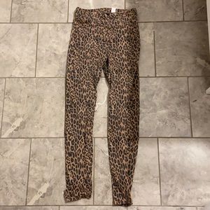 H&M LEOPARD JEANS